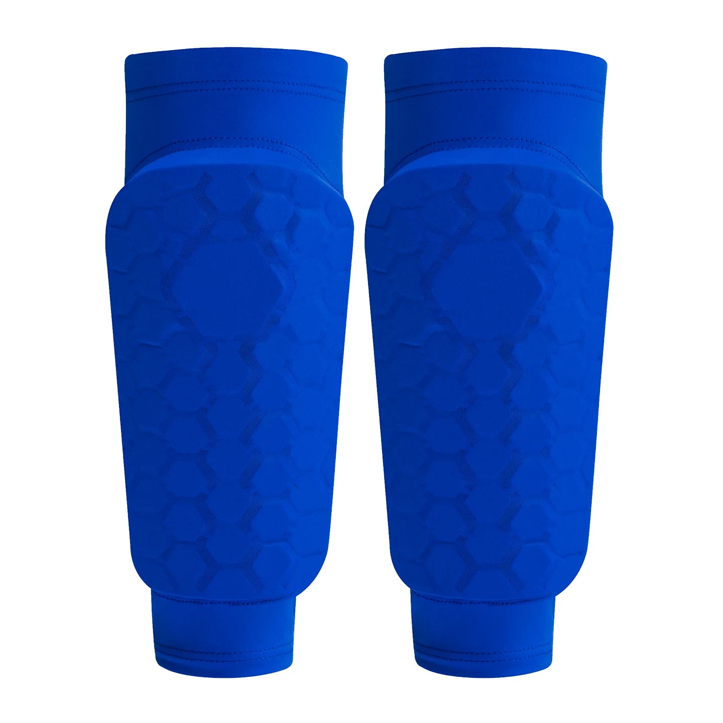 Kids Soccer Shin Guard Sleeves, Lightweight EVA Honeycomb Anti-collision Calf Protectors with Non-slip Silicone, for Football