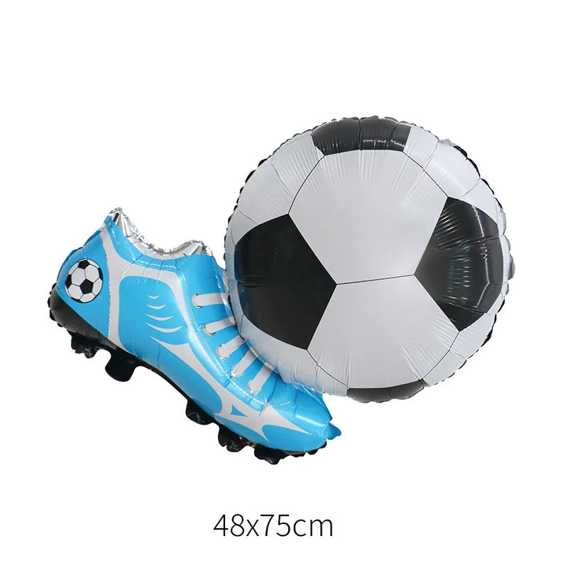 Soccer Football Birthday balloon number Balloon set Soccer Football party Banner Garland boys football birthday party decoration