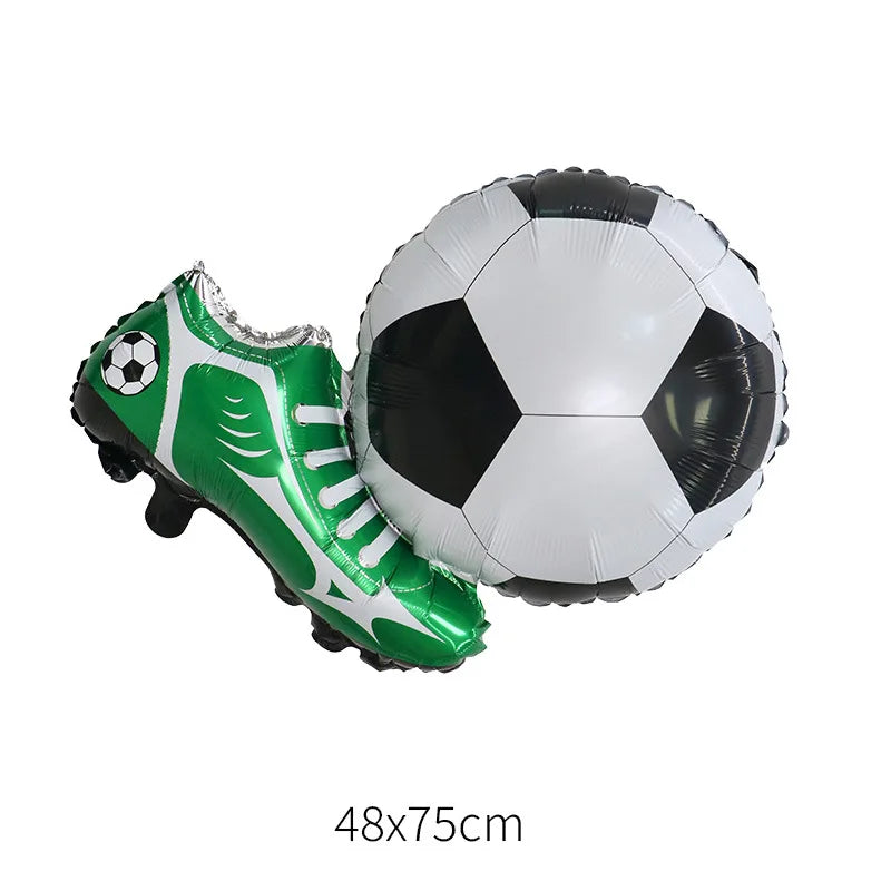Soccer Football Birthday balloon number Balloon set Soccer Football party Banner Garland boys football birthday party decoration