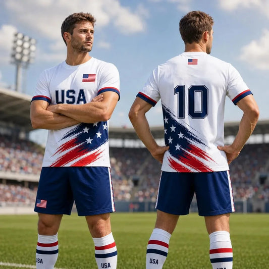 2026 USA Soccer Jersey Football Kit Soccer Fan Gifts Summer Sports Quick-Dry Men's T-Shirt Children's Clothing Tee Woman ﻿