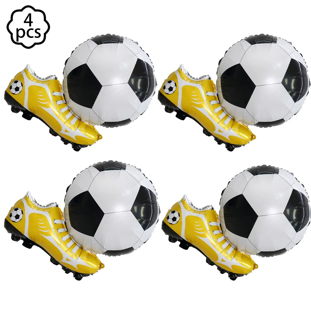Soccer Football Birthday balloon number Balloon set Soccer Football party Banner Garland boys football birthday party decoration
