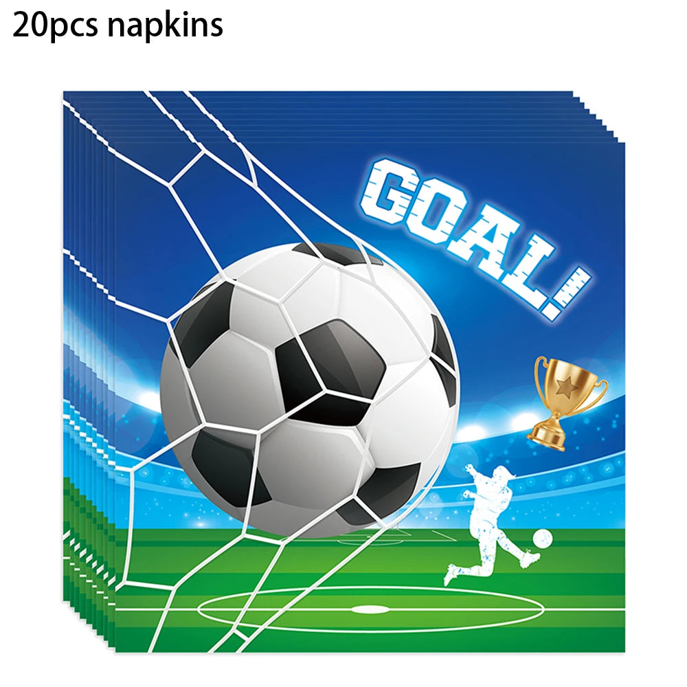 Soccer Football Birthday balloon number Balloon set Soccer Football party Banner Garland boys football birthday party decoration