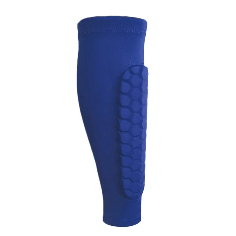 Honeycomb Calf Socks Shin Protector Compression Sports Soccer Shin Guard Pad for Adult Teens Kids Calf Guard Socks Leg Support