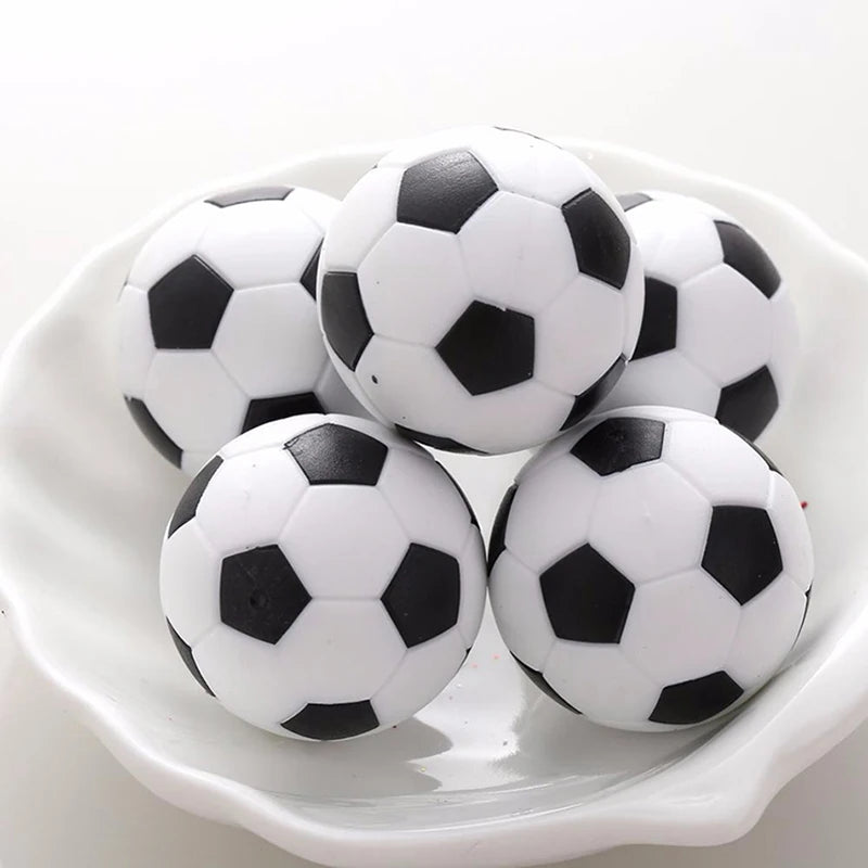 1Pcs 32mm Table Soccer Balls Replacement Football Game Mini Resin Tabletop Soccer Black And White Balls Indoor Party Boardgame