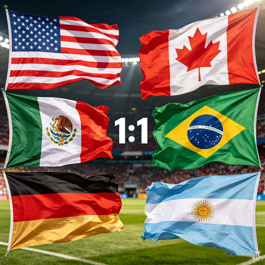 2026 united states american Canada mexico country National Flags Polyester Banner for football team Events Decoration