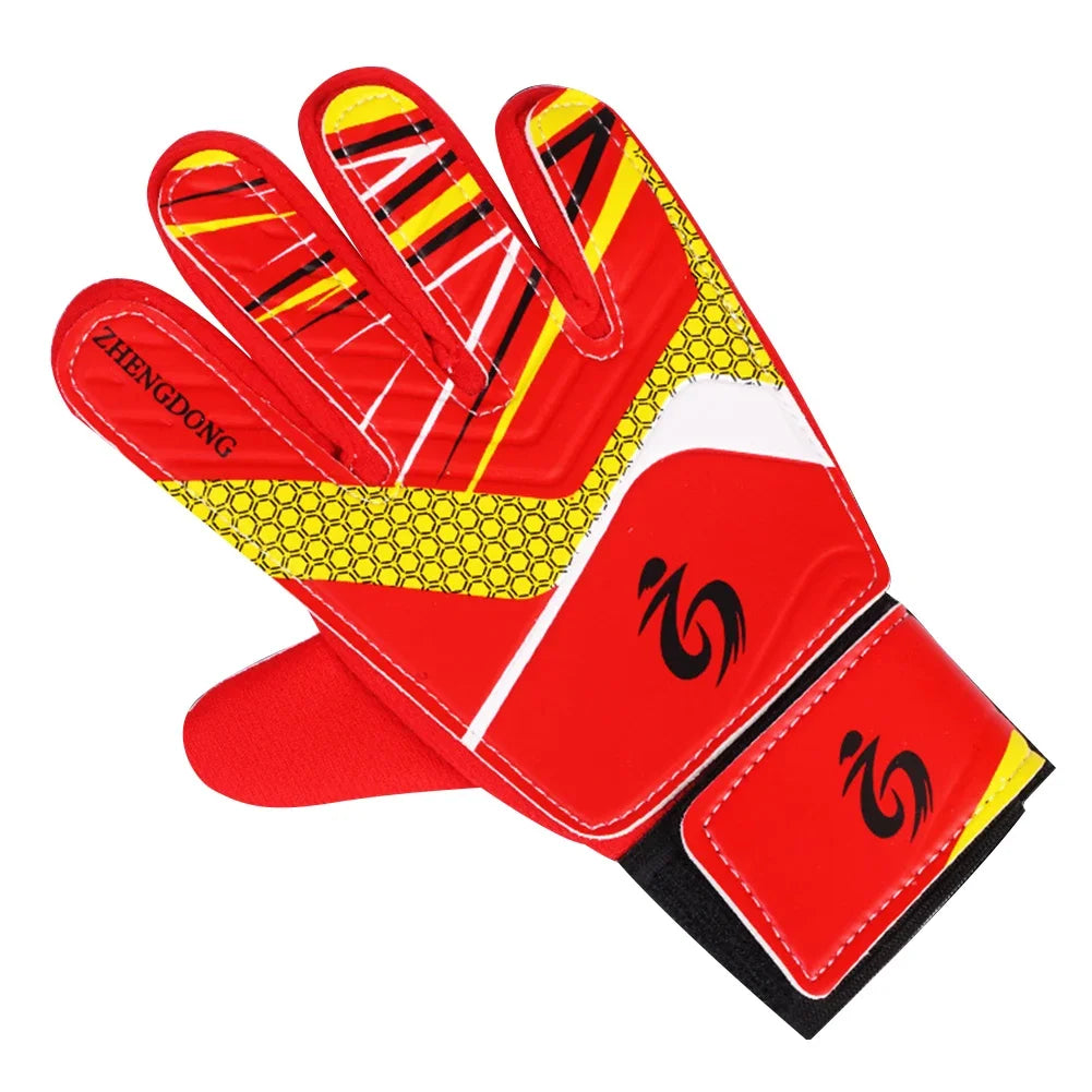 Kid's soccer goalkeeper gloves guantes de portero for children 5-16 years old soft goalkeeper gloves children riding scooters sp