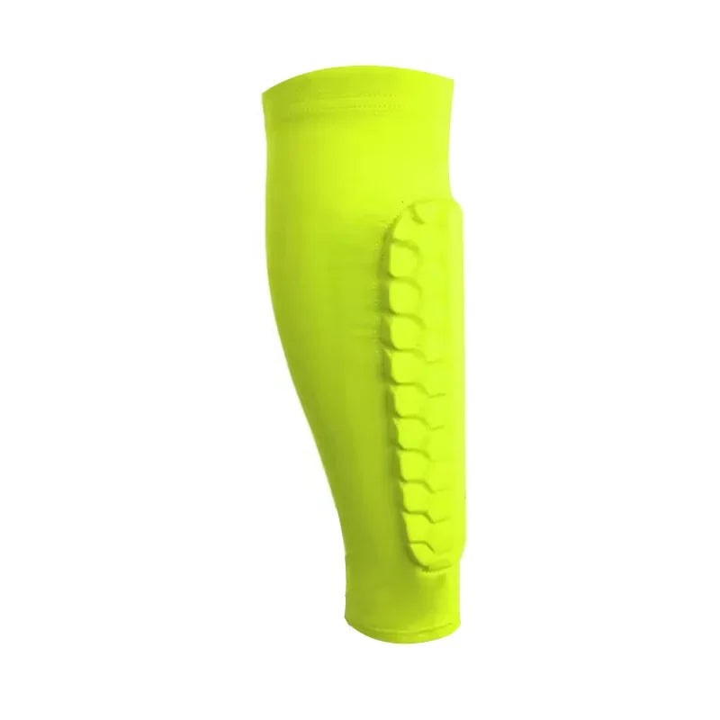 Honeycomb Calf Socks Shin Protector Compression Sports Soccer Shin Guard Pad for Adult Teens Kids Calf Guard Socks Leg Support