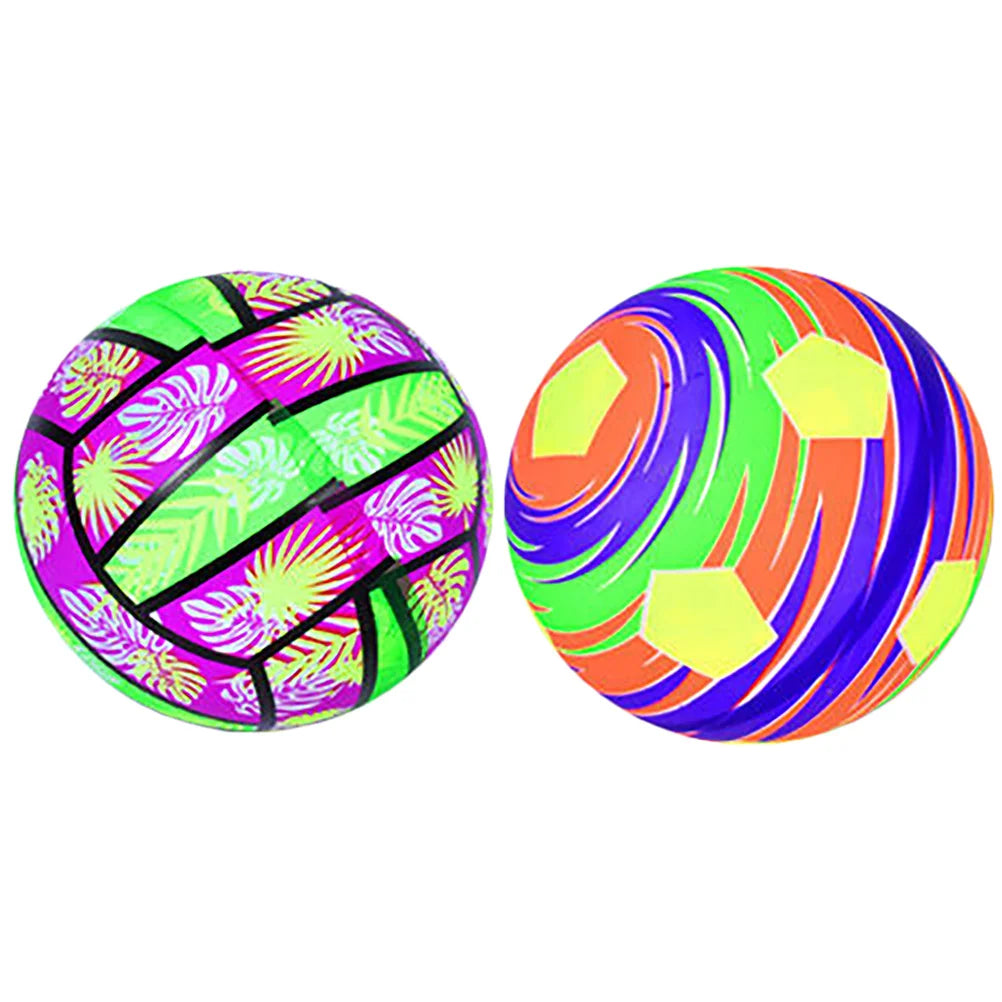 2pcs Glowing Soccer Ball Outdoor Indoor Toy Silent Child Fun Sports Entertainment Football Team Sport
