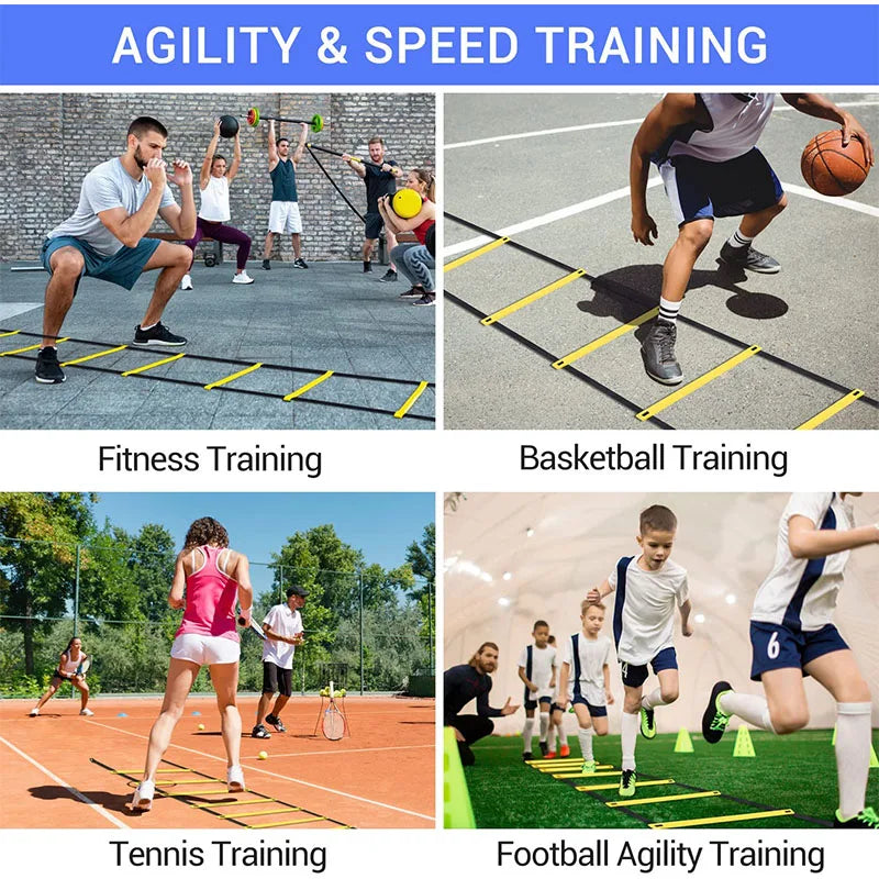 Agility Ladders Nylon Straps For High Speed Training And Enhanced Sports Flexibility In Football Training Energy Ladder Equipmen