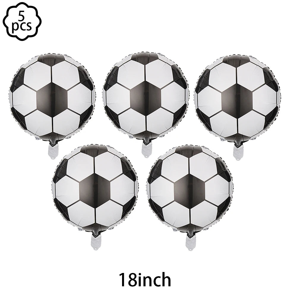 Soccer Football Birthday balloon number Balloon set Soccer Football party Banner Garland boys football birthday party decoration
