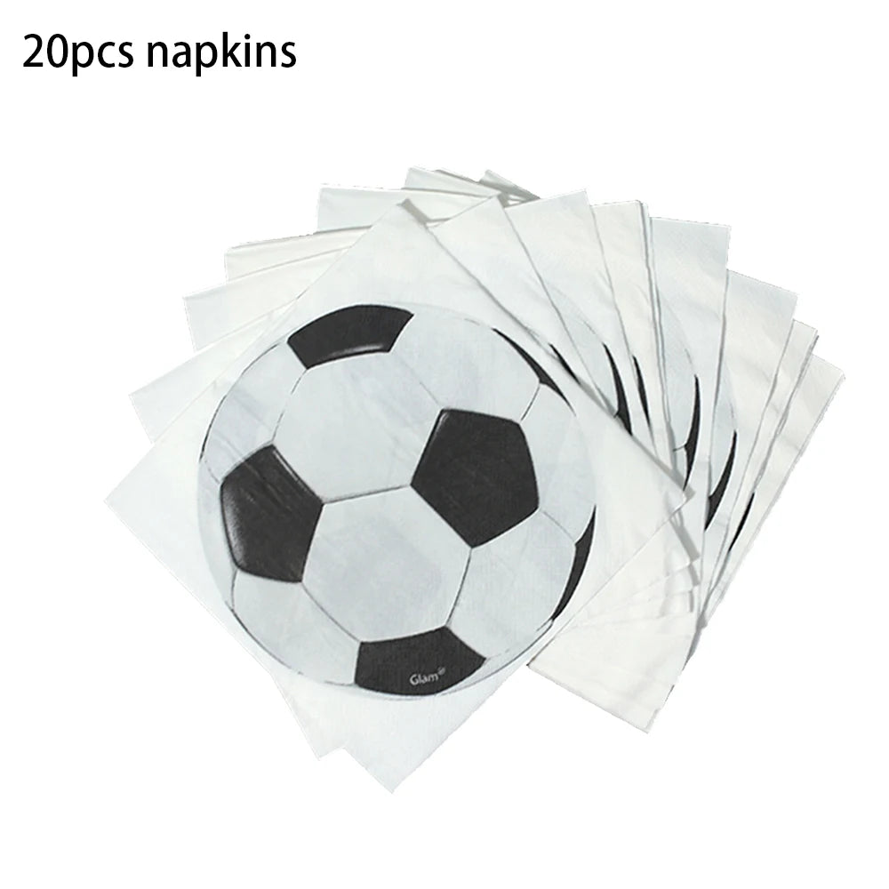 Soccer Football Birthday balloon number Balloon set Soccer Football party Banner Garland boys football birthday party decoration