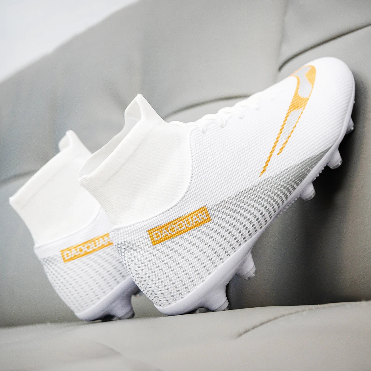 Premium high-top football shoes FG long studs and TF short studs, suitable for both men and women, offer comfort. Sole spikes