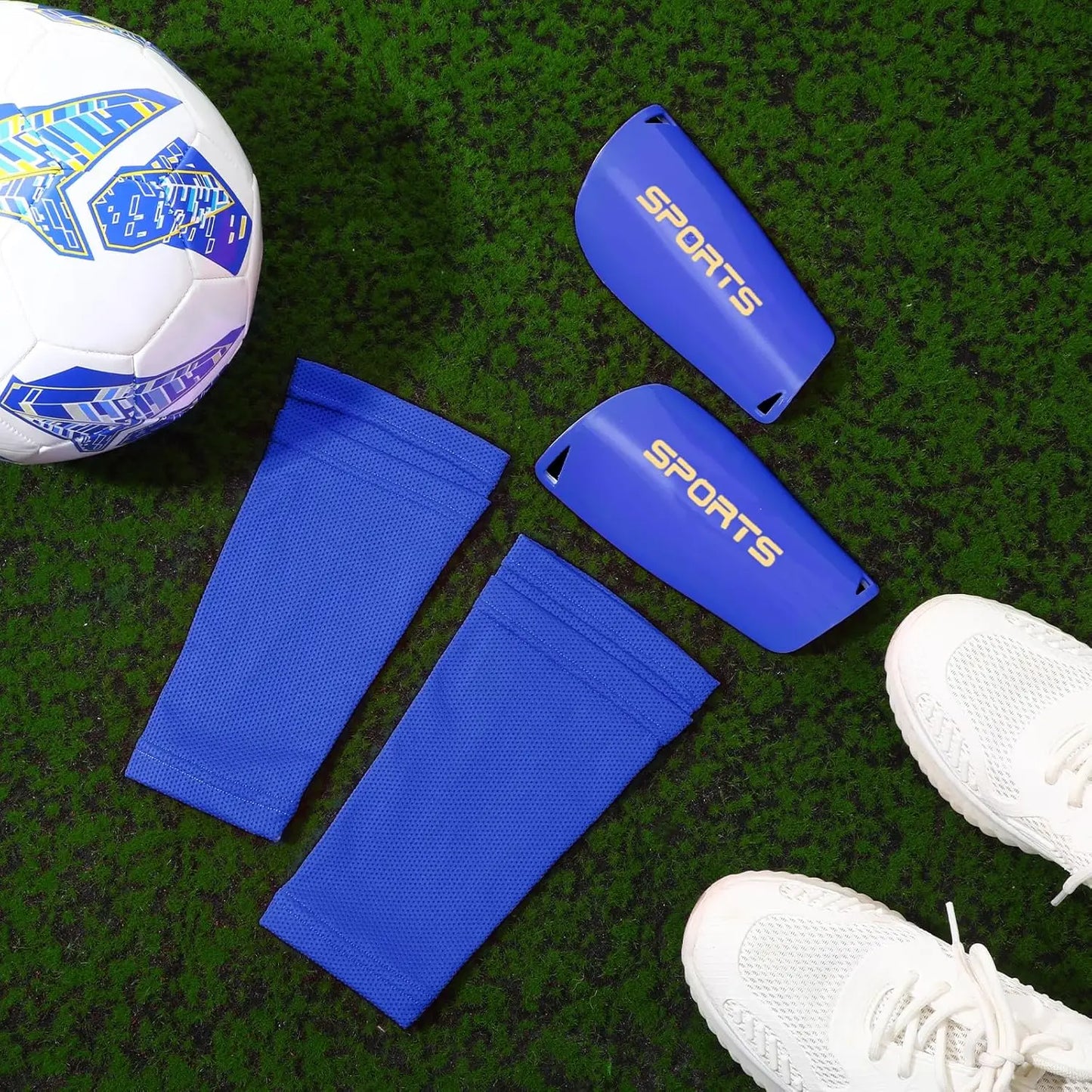 Soccer Shin Guards for Kids Youth Teens Adults Shin Pads and Sock Sleeves,Protection Gear EVA Cushion Protection for Soccer Game