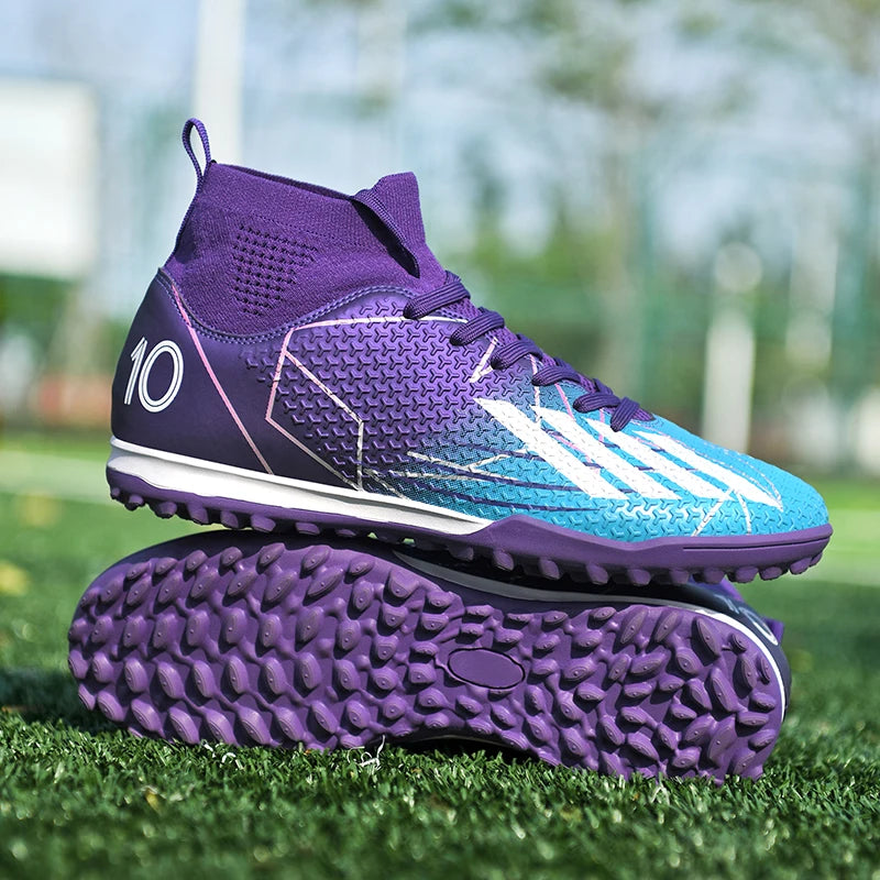 New Men Football Boots Outdoor High Ankle Non-Slip Ultralight Indoor Futsal Non-Slip Sports Shoes High-quality Soccer Shoes