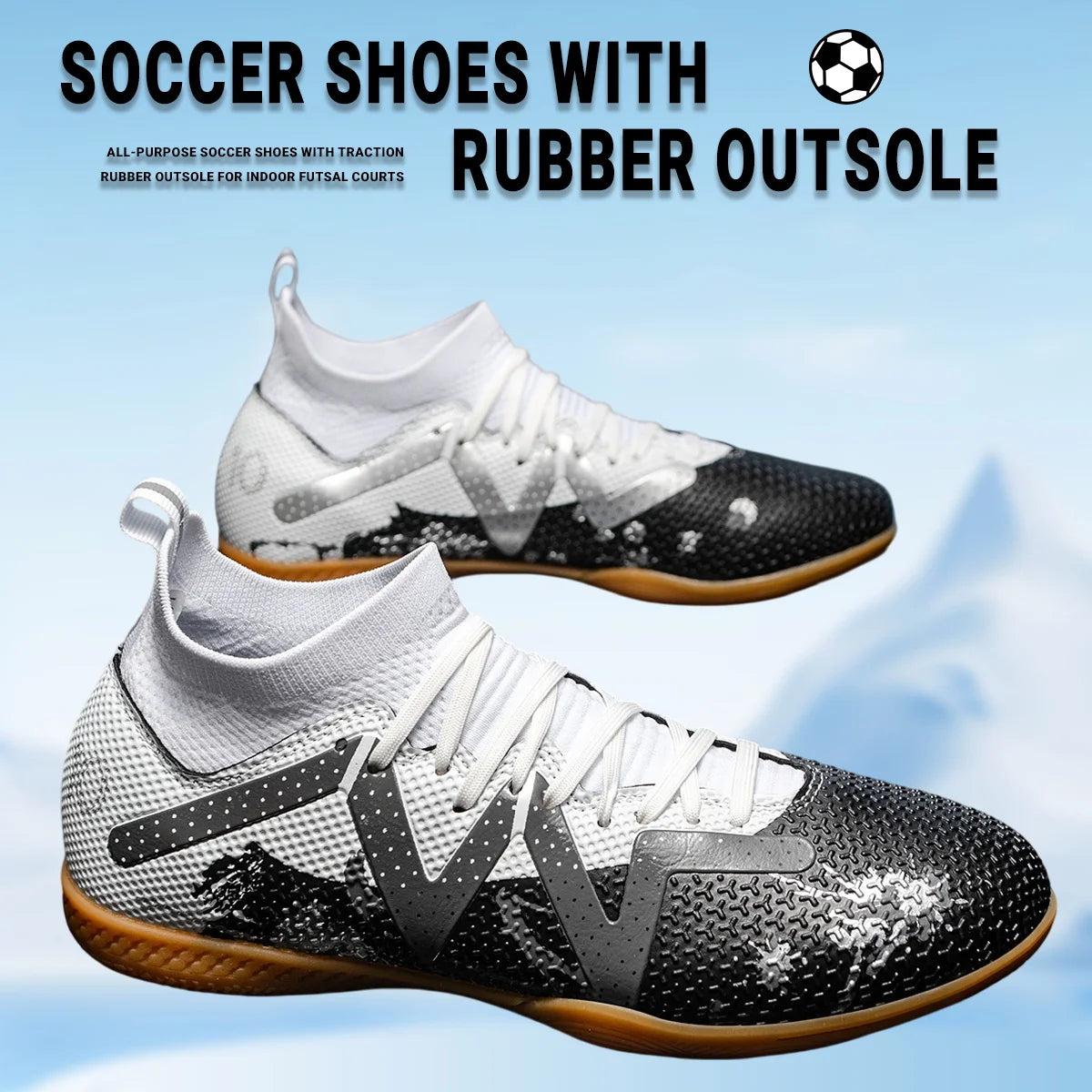 Adult Outdoor Soccer Flat Sole Cleats, Breathable Lightweight Shoes For Men Daily Competition And Practice