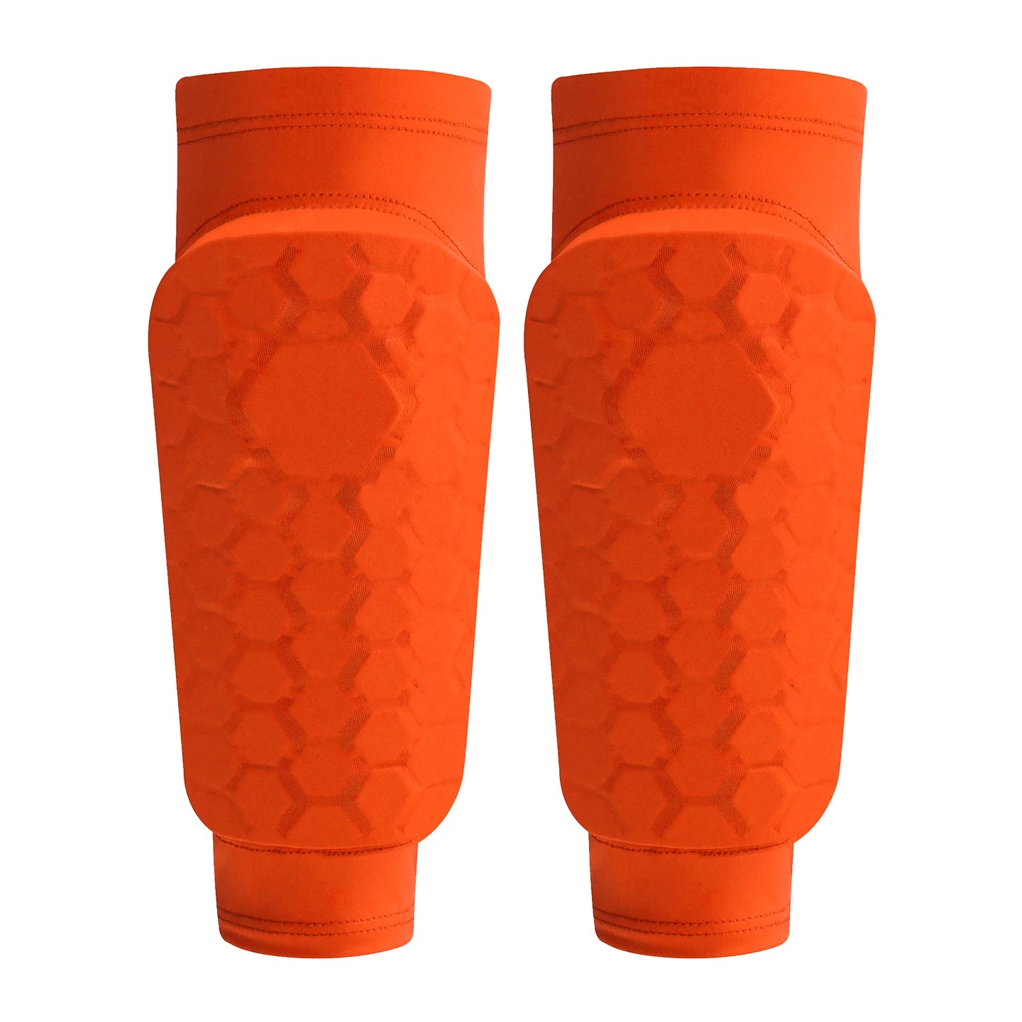 Kids Soccer Shin Guard Sleeves, Lightweight EVA Honeycomb Anti-collision Calf Protectors with Non-slip Silicone, for Football