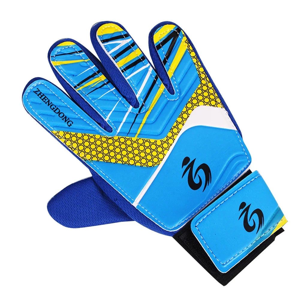 Kid's soccer goalkeeper gloves guantes de portero for children 5-16 years old soft goalkeeper gloves children riding scooters sp