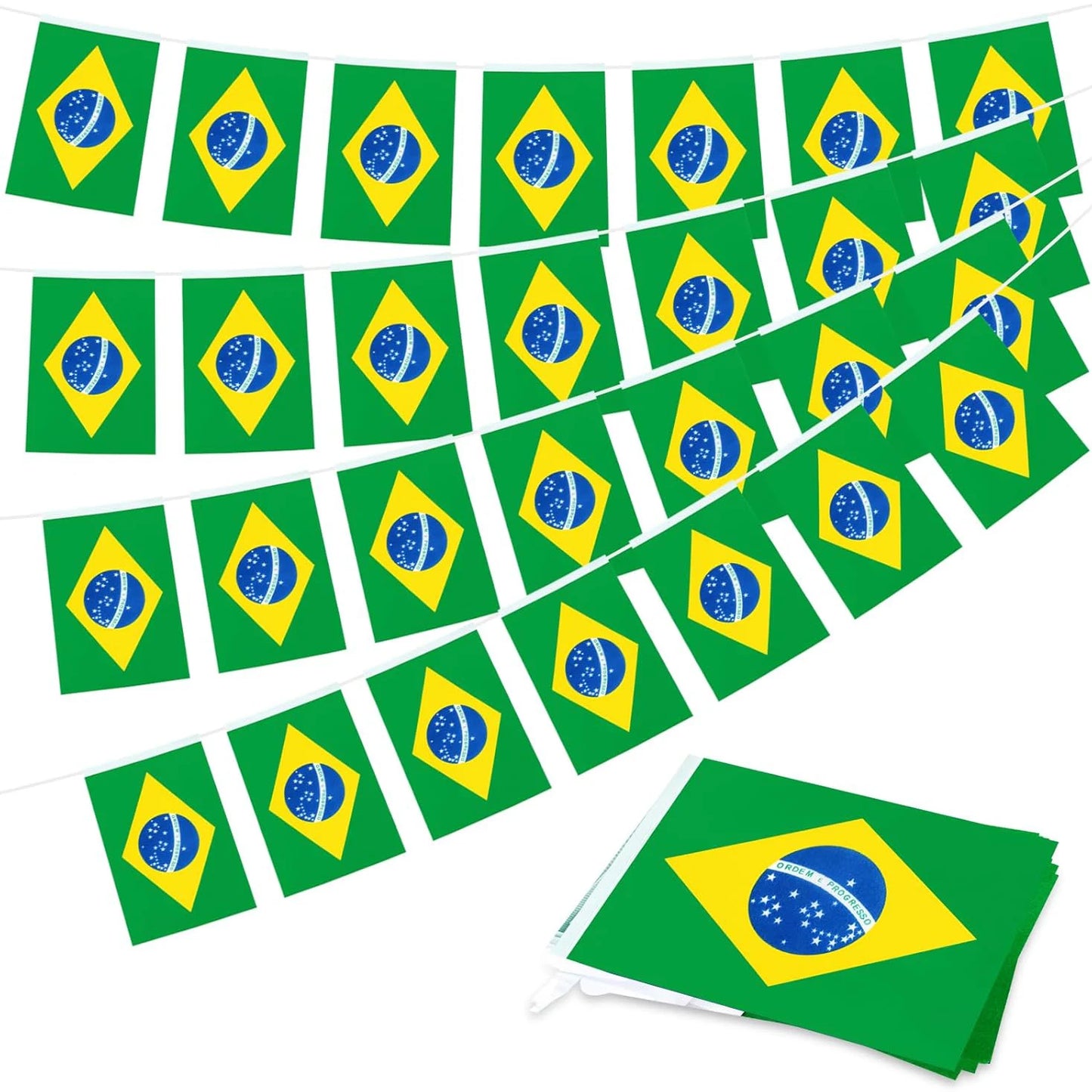 World Football 2026 Decorations Mexico Brazil Spain England Canada Franch Flag Bunting Balloons Handheld Flags Football Decor