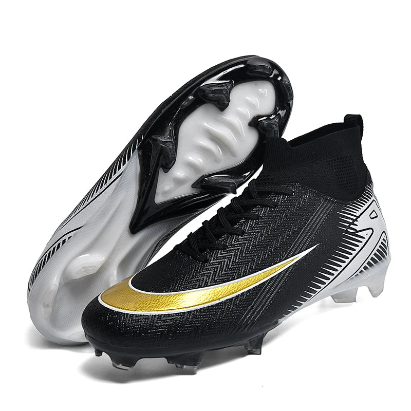 New Men Football Boots Kids Ankle Cleats Grass Soccer Shoes Futsal Indoor Sport Match Training TF/FG Hot-selling High-quality