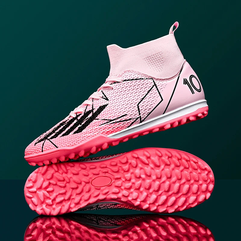 New Men Football Boots Outdoor High Ankle Non-Slip Ultralight Indoor Futsal Non-Slip Sports Shoes High-quality Soccer Shoes