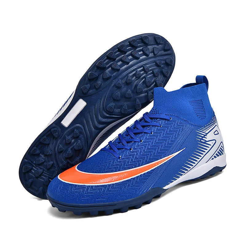 New Men Football Boots Kids Ankle Cleats Grass Soccer Shoes Futsal Indoor Sport Match Training TF/FG Hot-selling High-quality