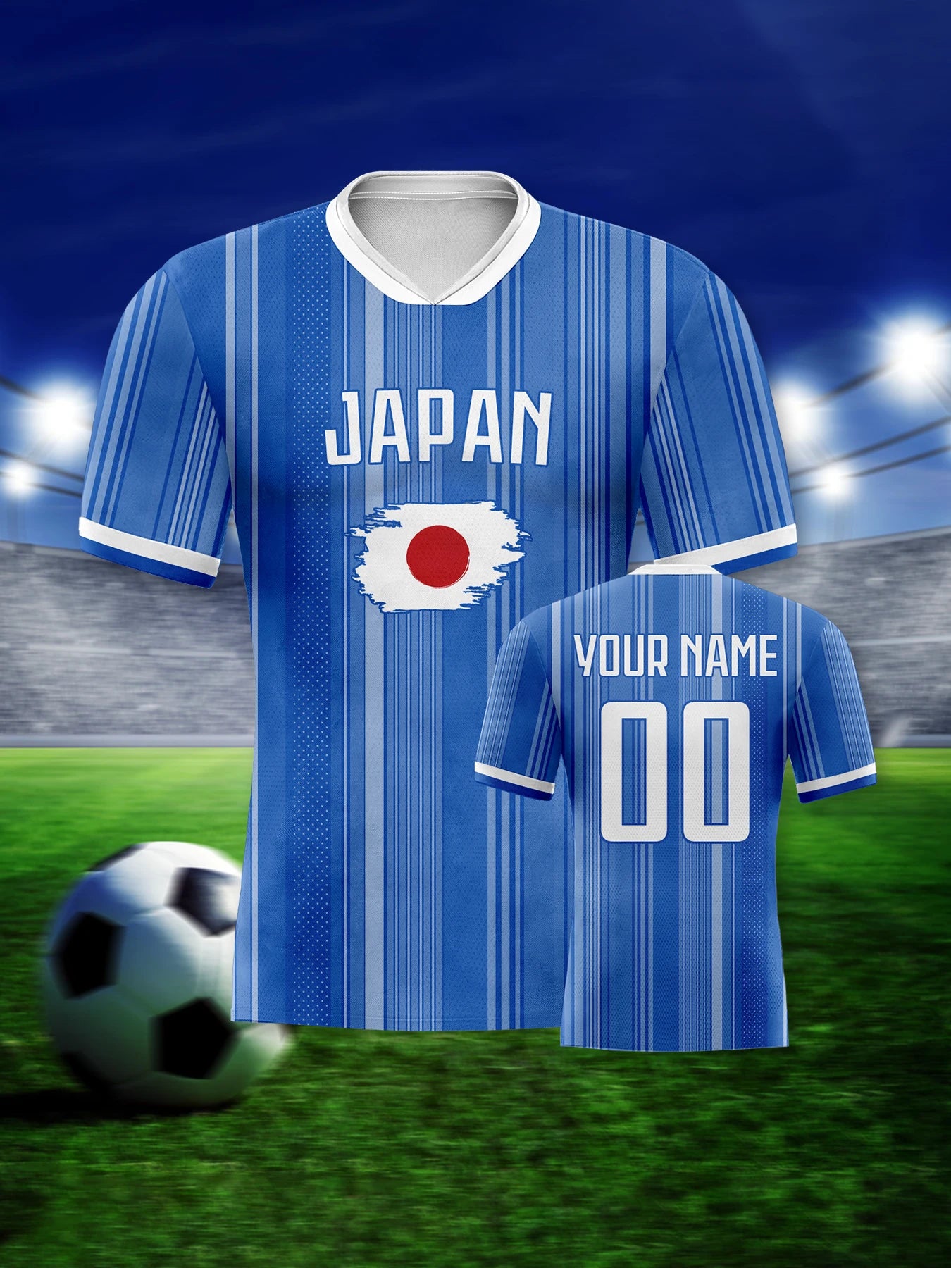 Custom Japan Soccer Jersey for Women Men Personalized Printed Name & Number Football Shirt National Team Football Tops for Fan