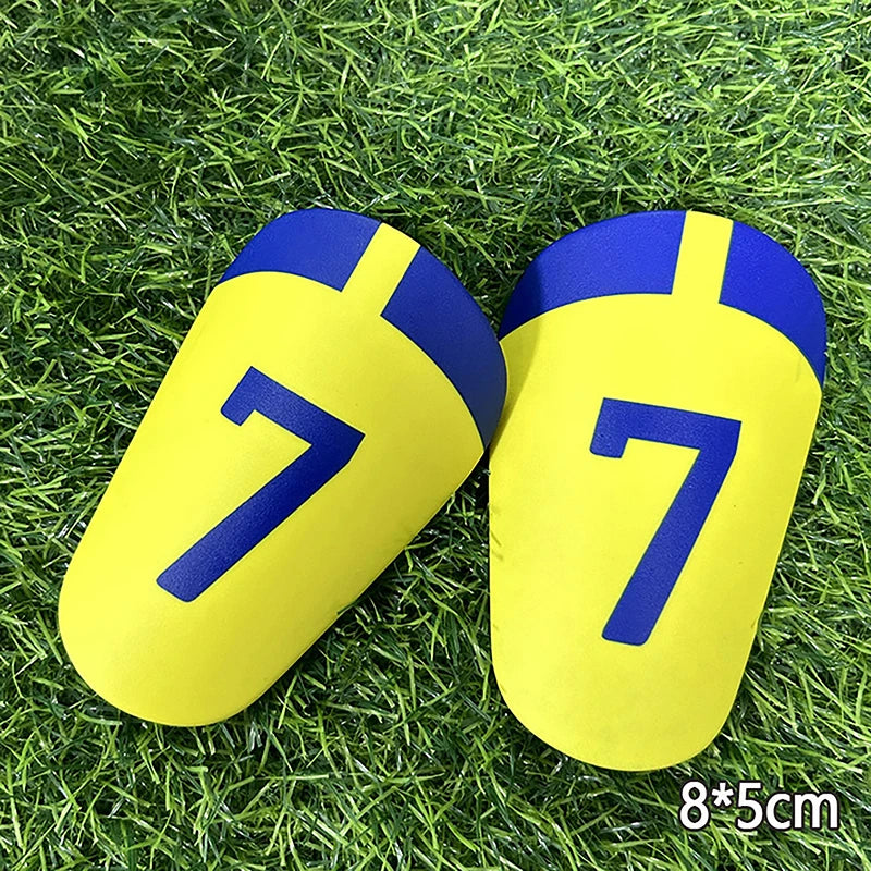 1Pair Mini Football Shin Pad Leg Protector Wear-resistant Shock Absorbing Leg Protector Soccer Training Shank Board