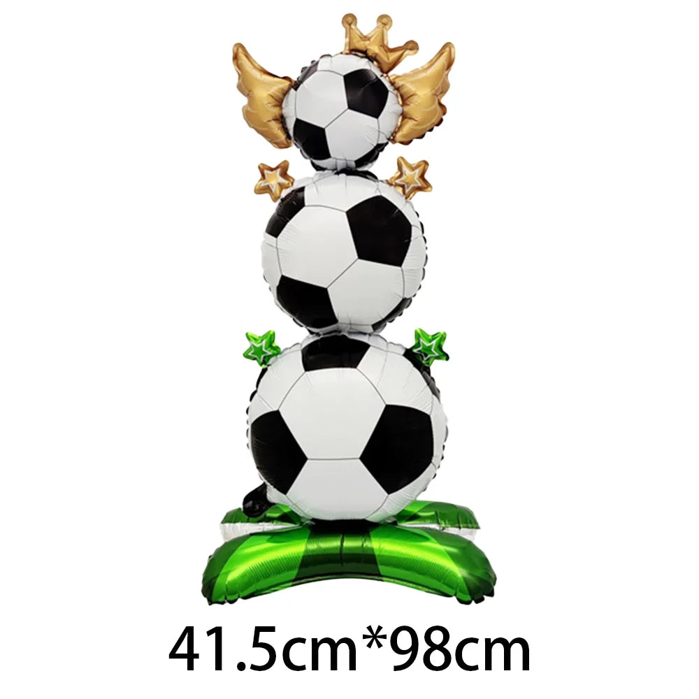 Soccer Football Birthday balloon number Balloon set Soccer Football party Banner Garland boys football birthday party decoration
