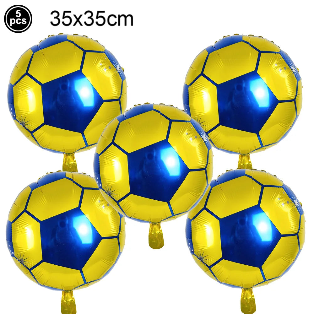 Soccer Ball Balloons Football shoes Foil Balloon Football Helium Balloon Baby Shower Gift Kids Birthday Party Decor Supplies