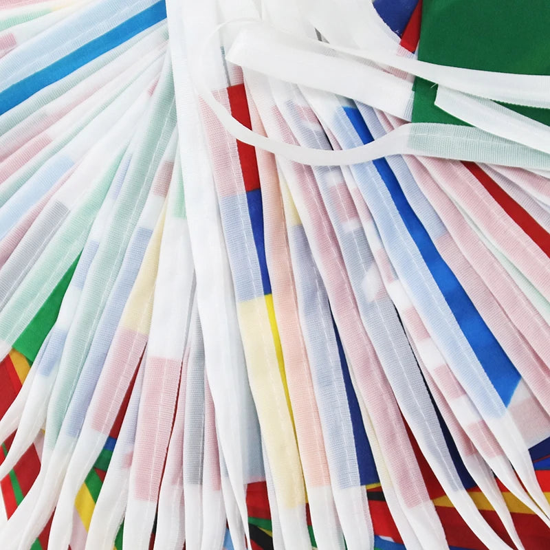 2026 Football Game International Bunting Of 48 Flag (48 Countries)，20x30cm with 48pcs/14x21cm with 48pcs