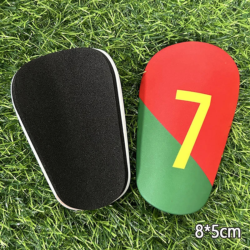 1Pair Mini Football Shin Pad Leg Protector Wear-resistant Shock Absorbing Leg Protector Soccer Training Shank Board