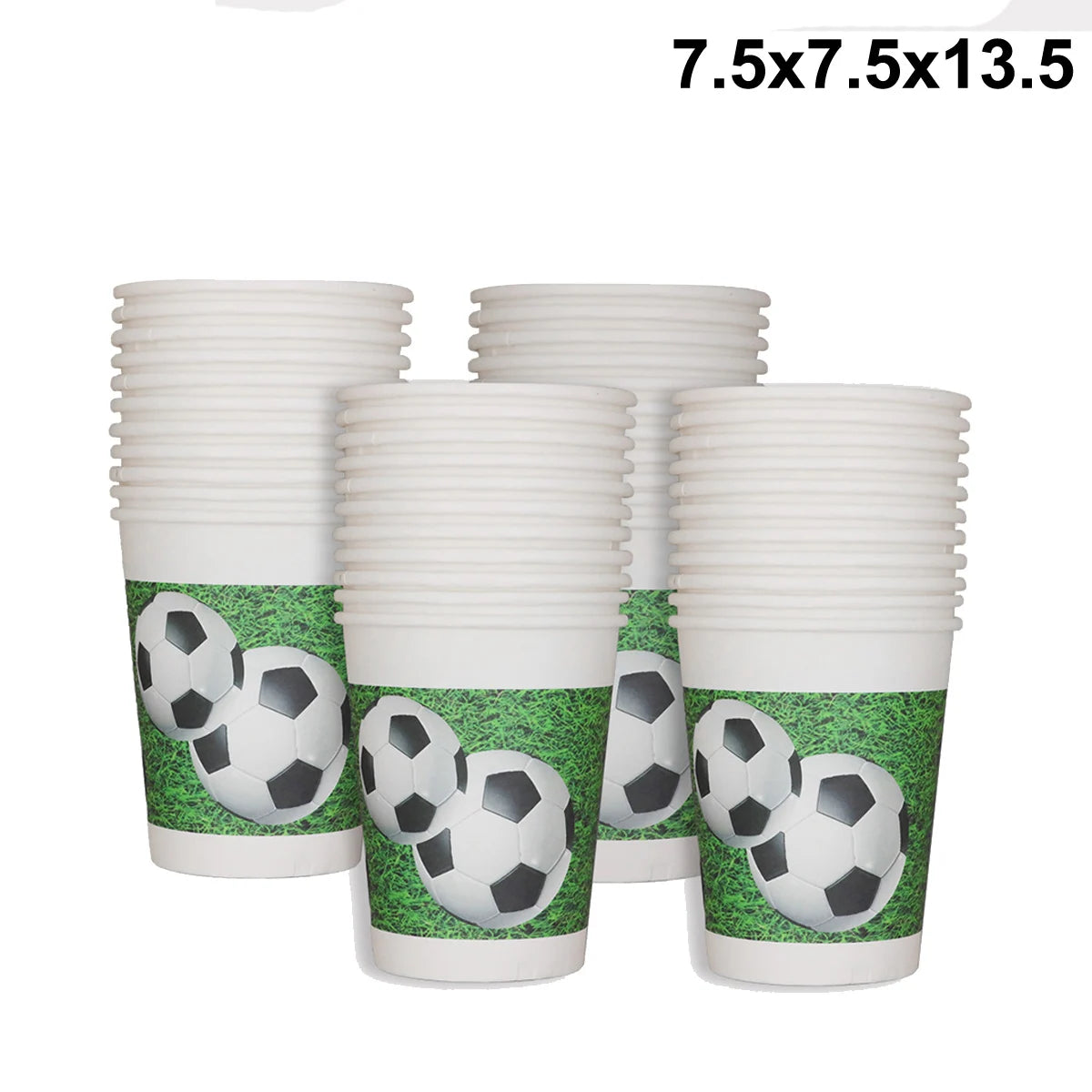 10/20/30/40/50Pcs Paper Cups Soccer Disposable Drinking Cups Football Themed Birthday Party Cups Picnic Soccer Party Supplies