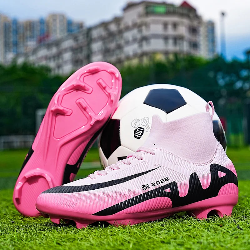 Men Youth Soccer Shoes Boys Girls Football Boots Cleats TF FG Training Sneakers Non-Slip Grass Artificial Grass Sport Boots