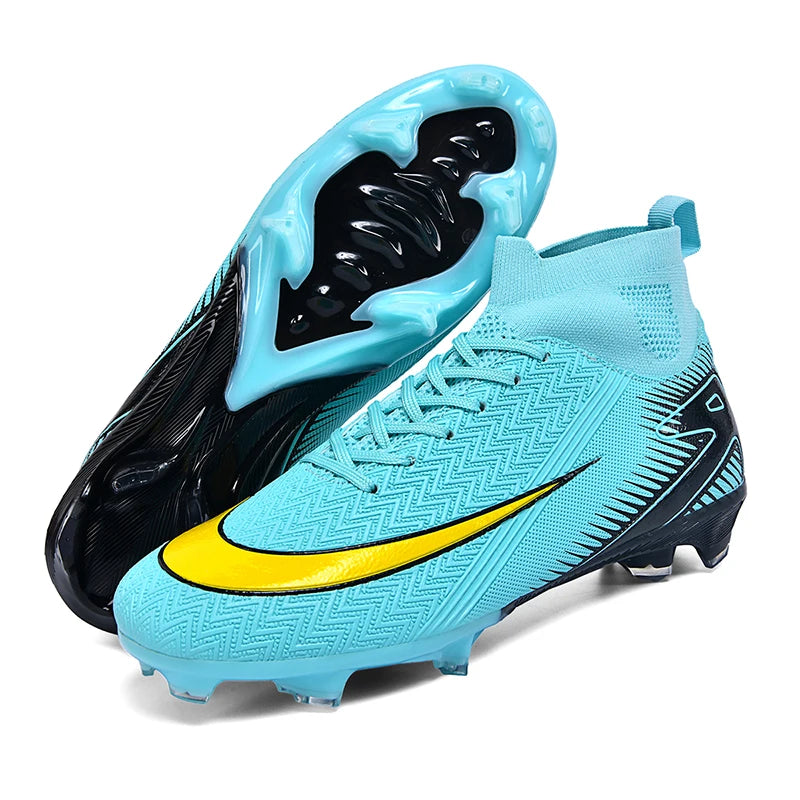 New Men Football Boots Kids Ankle Cleats Grass Soccer Shoes Futsal Indoor Sport Match Training TF/FG Hot-selling High-quality