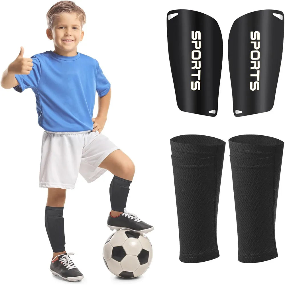 Soccer Shin Guards for Kids Youth Teens Adults Shin Pads and Sock Sleeves,Protection Gear EVA Cushion Protection for Soccer Game