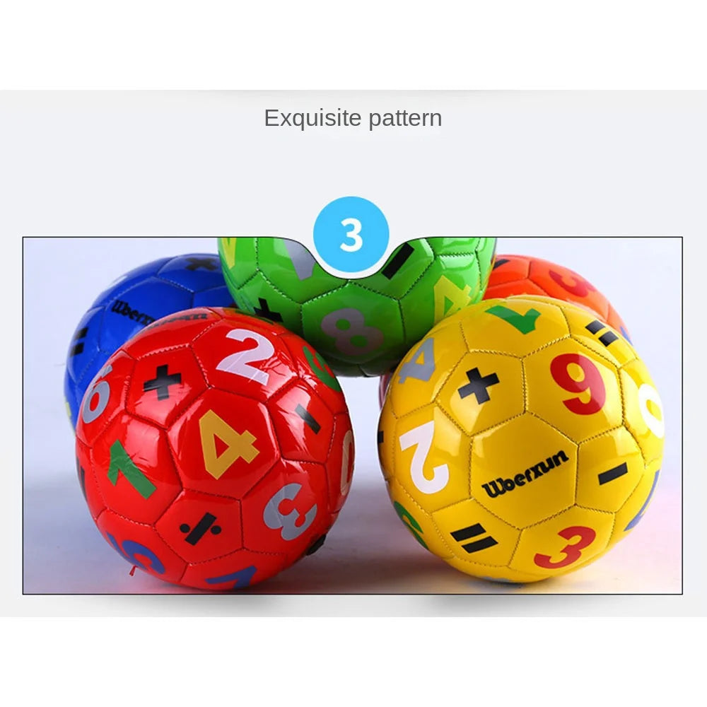 Lightweight Size 2 Mini Soccer Ball, Special for Preschool Kids, Boys Gift, Number & Letter Training Ball, Ideal for Indoor Play