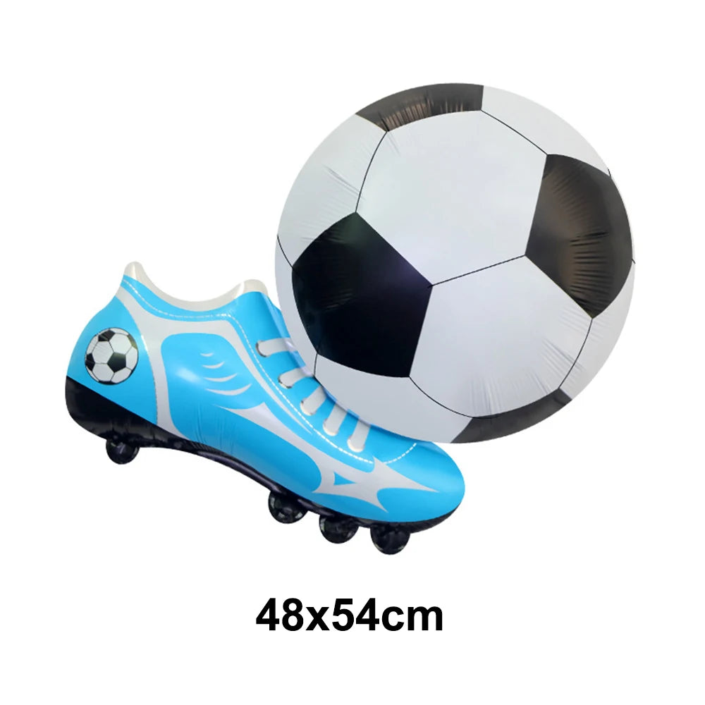 Soccer Ball Balloons Football shoes Foil Balloon Football Helium Balloon Baby Shower Gift Kids Birthday Party Decor Supplies