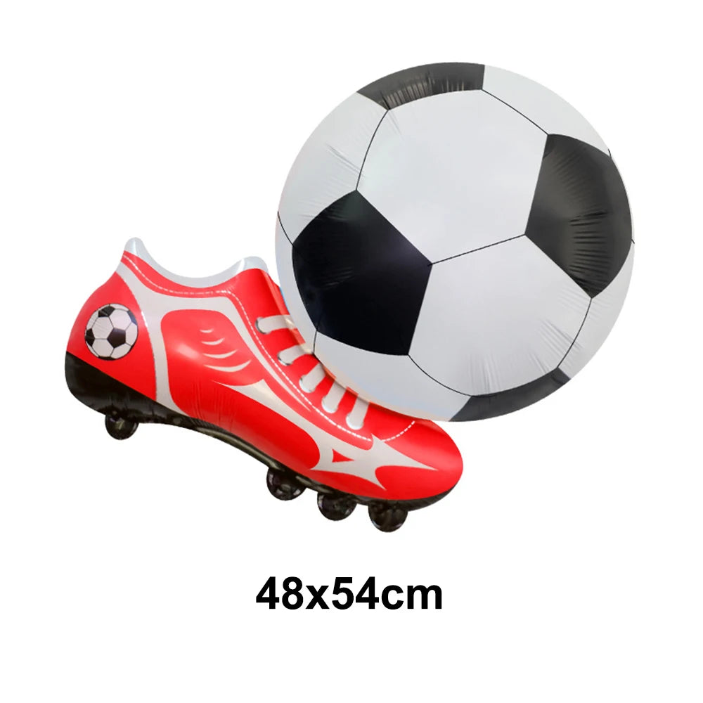 Soccer Ball Balloons Football shoes Foil Balloon Football Helium Balloon Baby Shower Gift Kids Birthday Party Decor Supplies