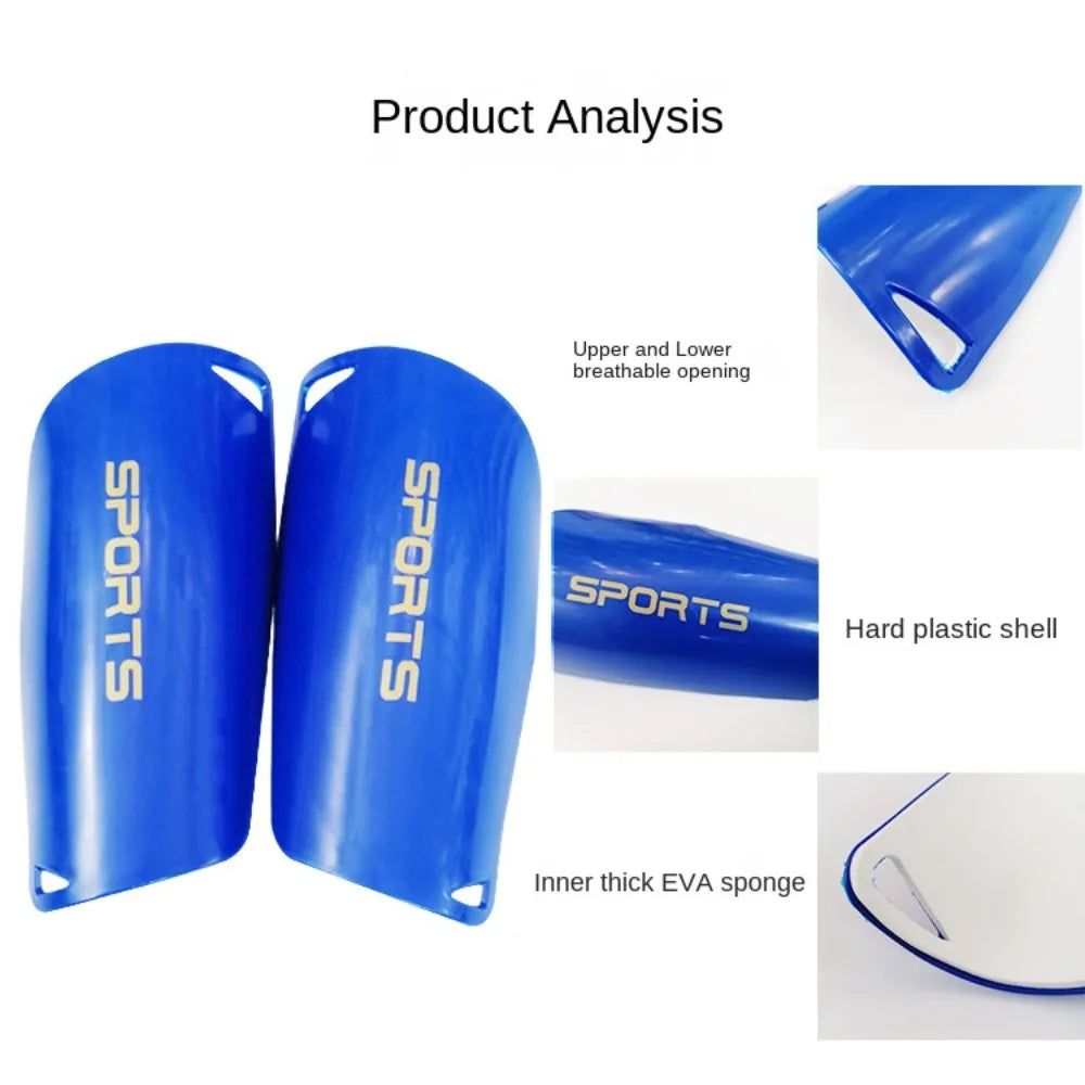 1 Pair New PE Football Shin Holder Blue Black White 8 Colors Leg Protector Breathable Shin Pads Boys Men
