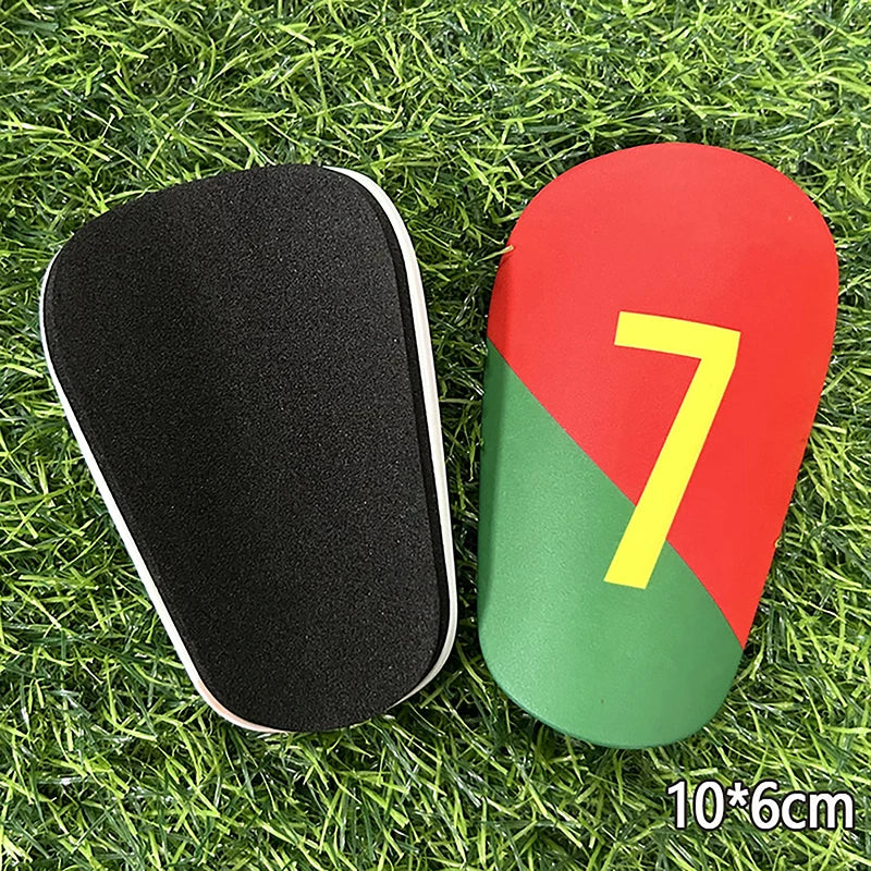 1Pair Mini Football Shin Pad Leg Protector Wear-resistant Shock Absorbing Leg Protector Soccer Training Shank Board