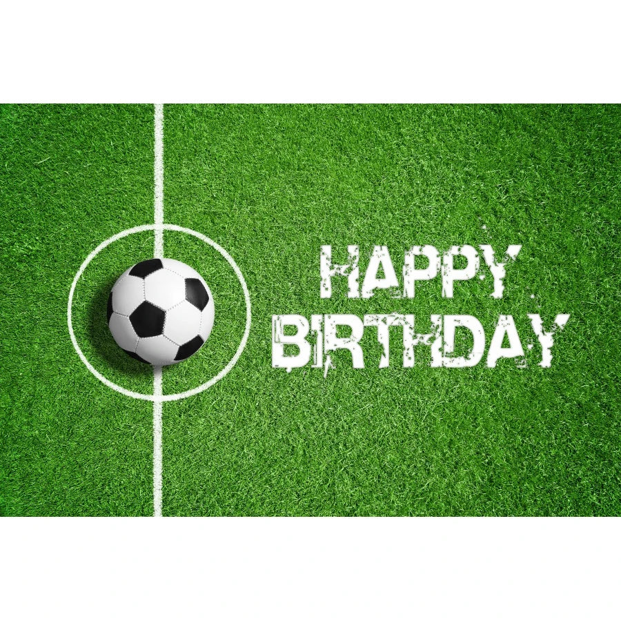 Green Grass Field Soccer Football Backdrop Boys Birthday Party Decoration Photography Background Custom Banner Photoshoot Props