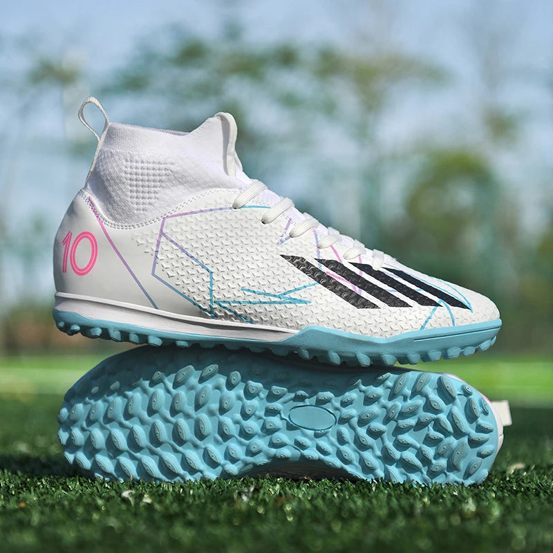 New Men Football Boots Outdoor High Ankle Non-Slip Ultralight Indoor Futsal Non-Slip Sports Shoes High-quality Soccer Shoes