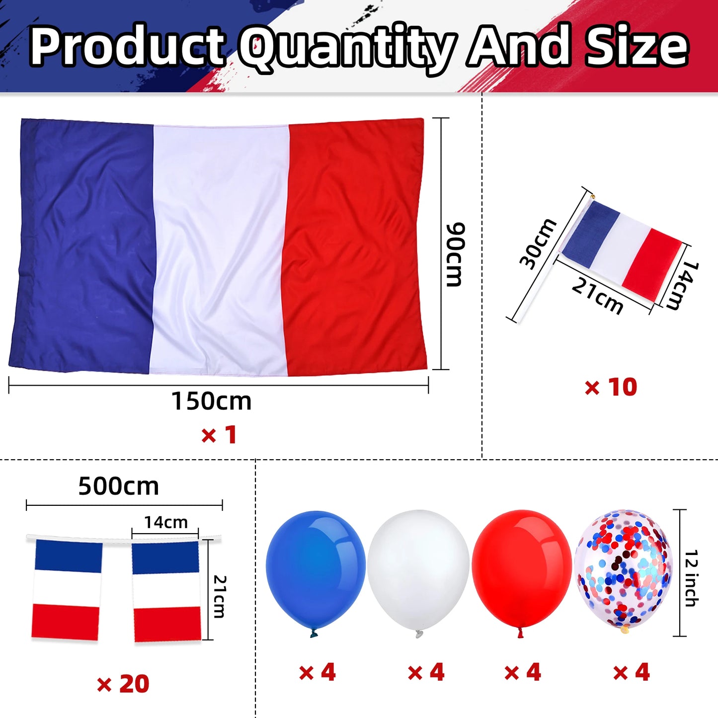 World Football 2026 Decorations Mexico Brazil Spain England Canada Franch Flag Bunting Balloons Handheld Flags Football Decor