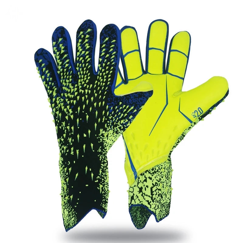 Adults Kids Professional Goalkeeper Gloves, Thickened Latex Anti-slip Soccer Goalie Gloves Sports Protection