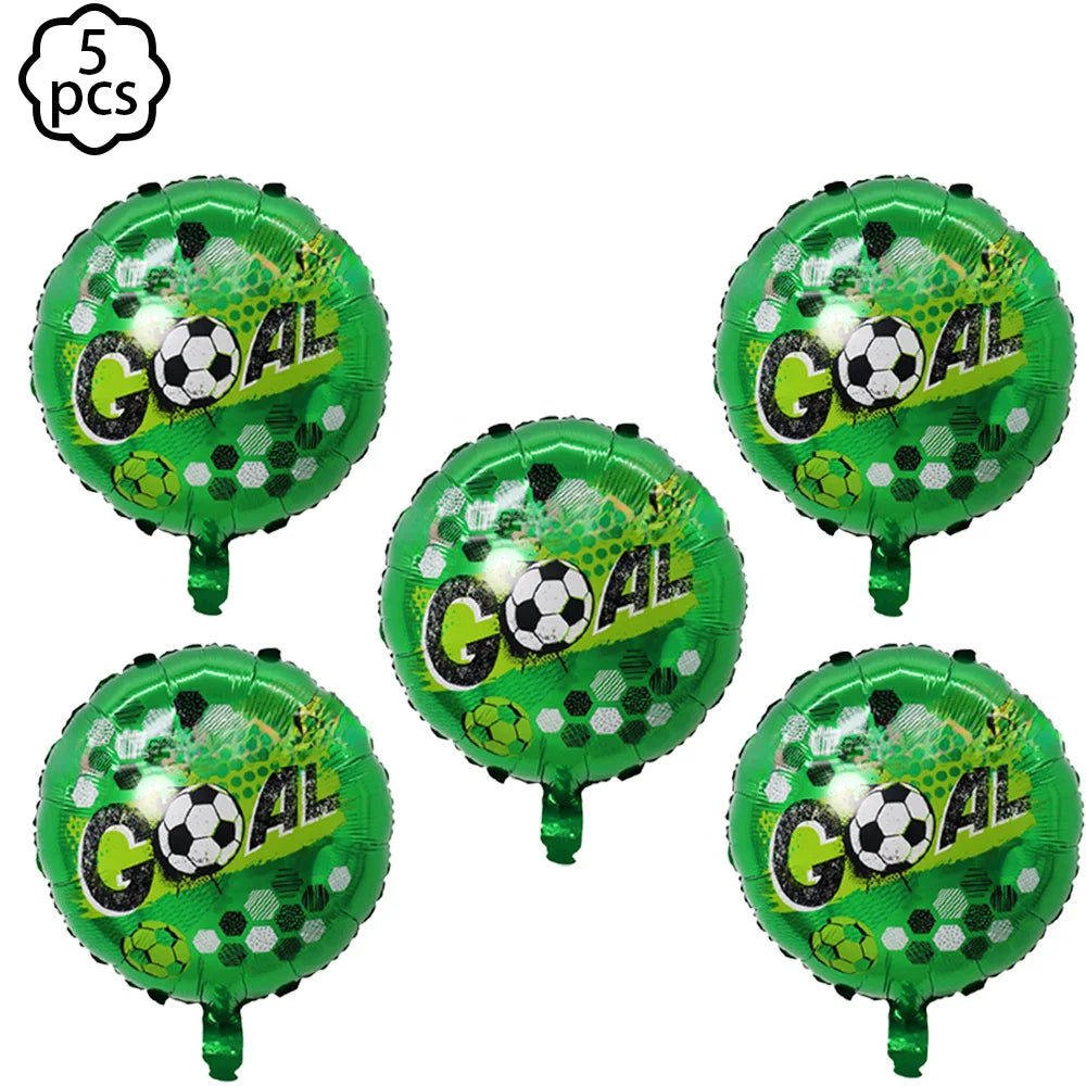 Soccer Football Birthday balloon number Balloon set Soccer Football party Banner Garland boys football birthday party decoration