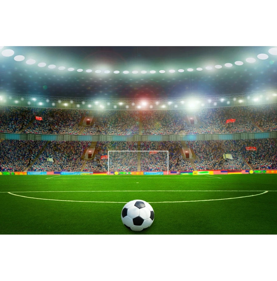 Green Grass Field Soccer Football Backdrop Boys Birthday Party Decoration Photography Background Custom Banner Photoshoot Props