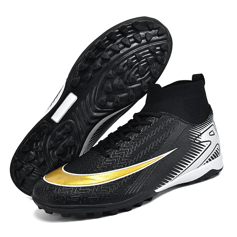 New Men Football Boots Kids Ankle Cleats Grass Soccer Shoes Futsal Indoor Sport Match Training TF/FG Hot-selling High-quality