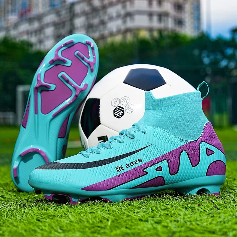 Men Youth Soccer Shoes Boys Girls Football Boots Cleats TF FG Training Sneakers Non-Slip Grass Artificial Grass Sport Boots