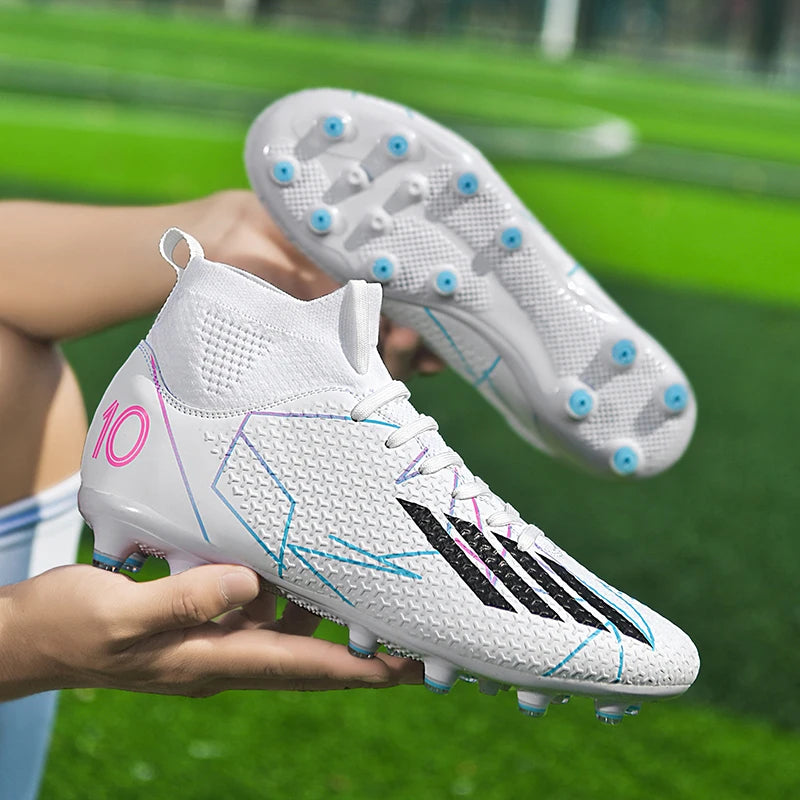 New Men Football Boots Outdoor High Ankle Non-Slip Ultralight Indoor Futsal Non-Slip Sports Shoes High-quality Soccer Shoes