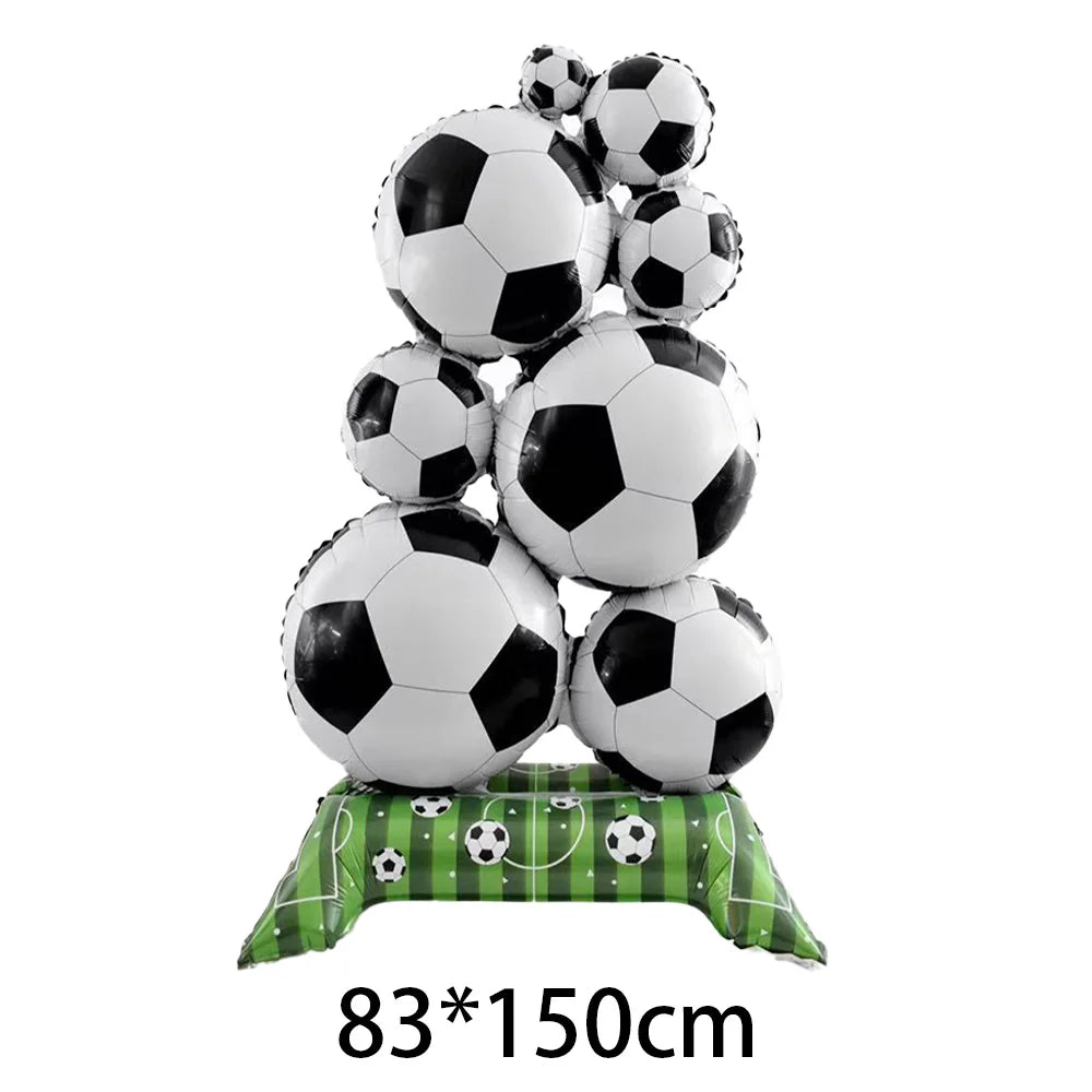 Soccer Football Birthday balloon number Balloon set Soccer Football party Banner Garland boys football birthday party decoration